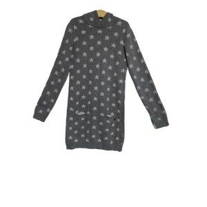 Women's Gray Hoodie Long Sleeve  Medium Size M Pullover Good Condition